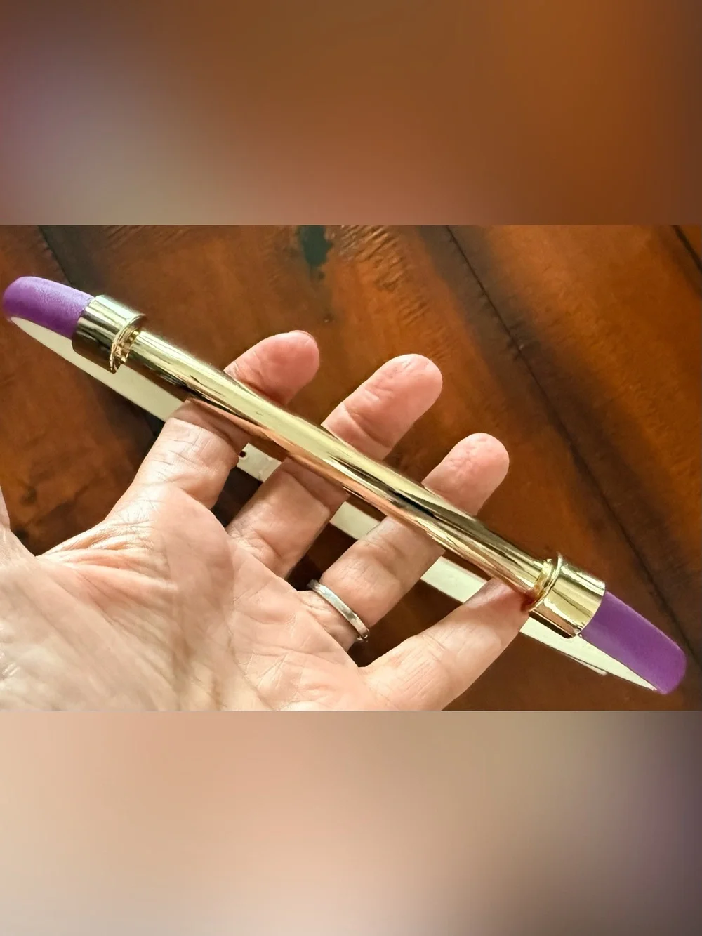 The Limited Purple Slim Leather Belt